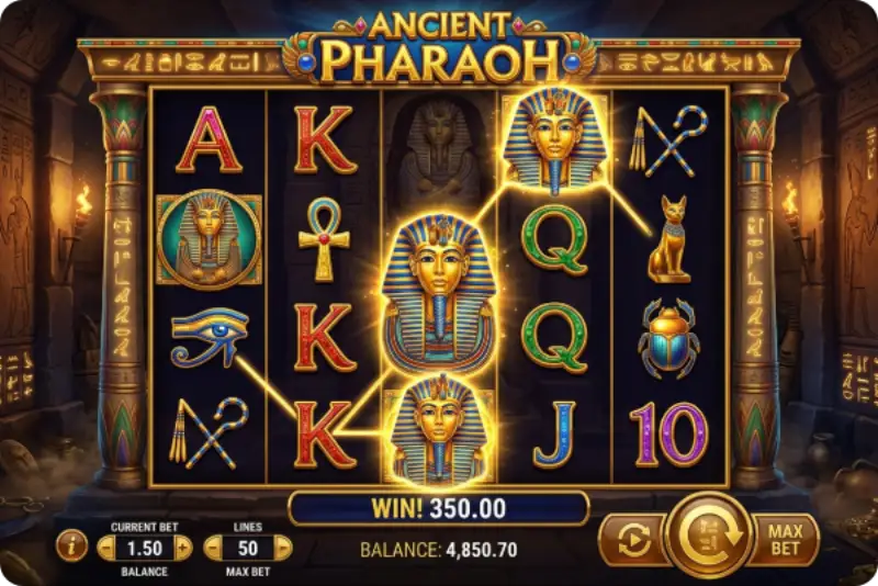 Tragamonedas Ancient Pharaoh - captura de pantalla